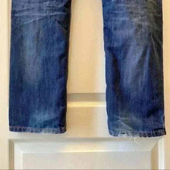 Tommy Hilfiger Jeans Slim Straight  Leg Dark Blue Denim Boys Size 18 - Picture 8 of 16